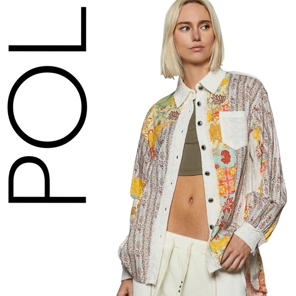 POL Tops - 384:  POL NEW TOP OFF WHITE